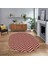 Dijital Baskılı Kaymaz Taban Yıkanabilir Oval Modern Yolluk Salon Halısı, V-O-MODERN-102-BORDO, 1
