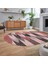 Dijital Baskılı Kaymaz Taban Yıkanabilir Oval Modern Yolluk Salon Halısı, V-O-MODERN-104-PEMBE, 2
