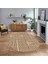 Dijital Baskılı Kaymaz Taban Yıkanabilir Oval Modern Yolluk Salon Halısı, V-O-MODERN-110-BEJ, 1