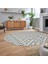 Dijital Baskılı Kaymaz Taban Yıkanabilir Oval Modern Yolluk Salon Halısı, V-O-Modern-84-Gri, 2