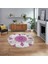 Dijital Baskılı Kaymaz Taban Yıkanabilir Yuvarlak Modern Mutfak Salon Halısı, V-Y-Modern-45-Mor, 1