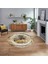 Dijital Baskılı Kaymaz Taban Yıkanabilir Yuvarlak Modern Mutfak Salon Halısı, V-Y-Modern-46-Gold, 1