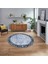 Dijital Baskılı Kaymaz Taban Yıkanabilir Yuvarlak Modern Mutfak Salon Halısı, V-Y-MODERN-118-MAVİ, 1