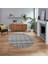 Dijital Baskılı Kaymaz Taban Yıkanabilir Yuvarlak Modern Mutfak Salon Halısı, V-Y-Modern-70-Gri, 1