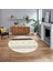 Dijital Baskılı Kaymaz Taban Yıkanabilir Yuvarlak Modern Mutfak Salon Halısı, V-Y-Modern-75-Krem, 1