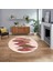 Dijital Baskılı Kaymaz Taban Yıkanabilir Yuvarlak Modern Mutfak Salon Halısı, V-Y-Modern-08-Bordo, 1