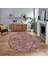 Dijital Baskılı Kaymaz Taban Yıkanabilir Oval Modern Yolluk Salon Halısı, V-O-MODERN-117-BORDO, 1