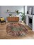 Dijital Baskılı Kaymaz Taban Yıkanabilir Oval Modern Yolluk Salon Halısı, V-O-Modern-90-Renkli, 1
