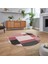 Dijital Baskılı Kaymaz Taban Yıkanabilir Yuvarlak Modern Mutfak Salon Halısı, V-Y-Modern-77-Kırmızı, 2