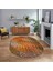 Dijital Baskılı Kaymaz Taban Yıkanabilir Oval Modern Yolluk Salon Halısı, V-O-Modern-27-Renkli, 1