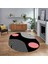 Dijital Baskılı Kaymaz Taban Yıkanabilir Oval Modern Yolluk Salon Halısı, V-O-Modern-52-Pembe, 1