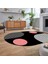 Dijital Baskılı Kaymaz Taban Yıkanabilir Oval Modern Yolluk Salon Halısı, V-O-Modern-52-Pembe, 2