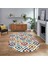 Dijital Baskılı Kaymaz Taban Yıkanabilir Oval Modern Yolluk Salon Halısı, V-O-Modern-23-Renkli, 1