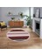 Dijital Baskılı Kaymaz Taban Yıkanabilir Yuvarlak Modern Mutfak Salon Halısı, V-Y-Modern-18-Bordo, 1