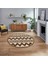 Dijital Baskılı Kaymaz Taban Yıkanabilir Yuvarlak Modern Mutfak Salon Halısı, V-Y-MODERN-105-KAHVE, 1