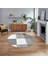 Dijital Baskılı Kaymaz Taban Yıkanabilir Yuvarlak Modern Mutfak Salon Halısı, V-Y-Modern-53-Gri, 1