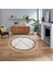 Dijital Baskılı Kaymaz Taban Yıkanabilir Yuvarlak Modern Mutfak Salon Halısı, V-Y-Modern-76-Kahve, 1