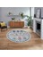 Dijital Baskılı Kaymaz Taban Yıkanabilir Yuvarlak Modern Mutfak Salon Halısı, V-Y-Modern-29-Renkli, 1