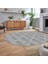 Dijital Baskılı Kaymaz Taban Yıkanabilir Oval Modern Yolluk Salon Halısı, V-O-MODERN-116-GRİ, 2
