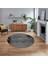 Dijital Baskılı Kaymaz Taban Yıkanabilir Yuvarlak Modern Mutfak Salon Halısı, V-Y-Modern-44-Antrast, 1