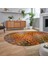 Dijital Baskılı Kaymaz Taban Yıkanabilir Oval Modern Yolluk Salon Halısı, V-O-Modern-27-Renkli, 2