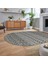 Dijital Baskılı Kaymaz Taban Yıkanabilir Oval Modern Yolluk Salon Halısı, V-O-Modern-86-Gri, 2