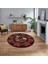 Dijital Baskılı Kaymaz Taban Yıkanabilir Yuvarlak Modern Mutfak Salon Halısı, V-Y-Modern-21-Bordo, 1