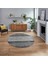 Dijital Baskılı Kaymaz Taban Yıkanabilir Yuvarlak Modern Mutfak Salon Halısı, V-Y-Modern-83-Gri, 1