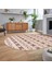 Dijital Baskılı Kaymaz Taban Yıkanabilir Oval Modern Yolluk Salon Halısı, V-O-Modern-64-Bordo, 2