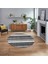Dijital Baskılı Kaymaz Taban Yıkanabilir Yuvarlak Modern Mutfak Salon Halısı, V-Y-Modern-25-Gri, 1