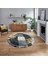Dijital Baskılı Kaymaz Taban Yıkanabilir Yuvarlak Modern Mutfak Salon Halısı, V-Y-Modern-33-Sarı, 1