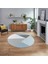 Dijital Baskılı Kaymaz Taban Yıkanabilir Yuvarlak Modern Mutfak Salon Halısı, V-Y-Modern-38-Mavi, 1