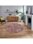 Dijital Baskılı Kaymaz Taban Yıkanabilir Yuvarlak Modern Mutfak Salon Halısı, V-Y-MODERN-117-BORDO, 1