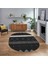 Dijital Baskılı Kaymaz Taban Yıkanabilir Oval Modern Yolluk Salon Halısı, V-O-Modern-75-Antrasit, 1