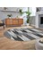 Dijital Baskılı Kaymaz Taban Yıkanabilir Oval Modern Yolluk Salon Halısı, V-O-MODERN-104-GRİ, 2