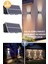Solar Güneş Enerjili 6 Ledli Bahçe Aydınlatması Aplik Sarı Işık LED Lamba (2 Adet) 1