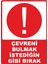 Çevreni Bulmak Istediğin Gibi Bırak Dijital Uv Folyo Baskı Uyarı Etiket Yapıştırma Sticker 12.5X17.5 1