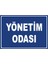 Yönetim Odası #2 Dijital Uv Folyo Baskı Uyarı Etiket Yapıştırma Sticker 17.5X12.5 1