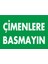 Çimlere Basmayın Dijital Uv Folyo Baskı Uyarı Etiket Yapıştırma Sticker 17.5X12.5 1