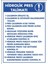 Hidrolik Pres Talimatı Dijital Uv Folyo Baskı Uyarı Etiket Yapıştırma Sticker 12.5X17.5 1