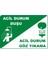 Acil Durum Duşu Pvc Plakalı Uyarı Levhası Dekota Dijital Uv Baskı Yapışkanlı 17.5X12.5 cm 1