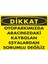 Otoparkta Kaybolan Eşyadan Sorumlu Değiliz Pvc Plakalı Uyarı Levhası Dekota Sticker 35X25 1