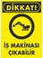 Dikkat Iş Makinası Çıkabilir Dijital Uv Folyo Baskı Uyarı Etiket Yapıştırma Sticker 12.5X17.5 1