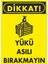 Dikkat Yükü Asılı Bırakmayın Dijital Uv Folyo Baskı Uyarı Etiket Yapıştırma Sticker 12.5X17.5 1