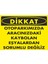 Otoparkta Kaybolan Eşyadan Sorumlu Değiliz Dijital Uv Folyo Baskı Uyarı Etiket Sticker 35X25 cm 1