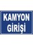 Kamyon Girişi Dijital Uv Folyo Yapışkan Baskı Uyarı Etiket Yapıştırma Sticker 17.5X12.5 1