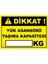 Yük Asansörü Taşıma Kapasitesi Pvc Plakalı Uyarı Levhası Dekota Dijital Uv Baskı Yapışkanlı 35X25 cm 1