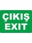 Çıkış Exıt Pvc Plakalı Uyarı Levhası Dekota Dijital Uv Baskı Yapışkanlı 35X25 cm 1