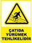 Çatıda Yürümek Tehlikelidir Dijital Uv Folyo Yapışkan Baskı Uyarı Etiket Yapıştırma Sticker 25X35 1
