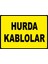 Hurda Kabloları Pvc Plakalı Uyarı Levhası Dekota Dijital Uv Baskı Yapışkanlı Sticker 35X25 1